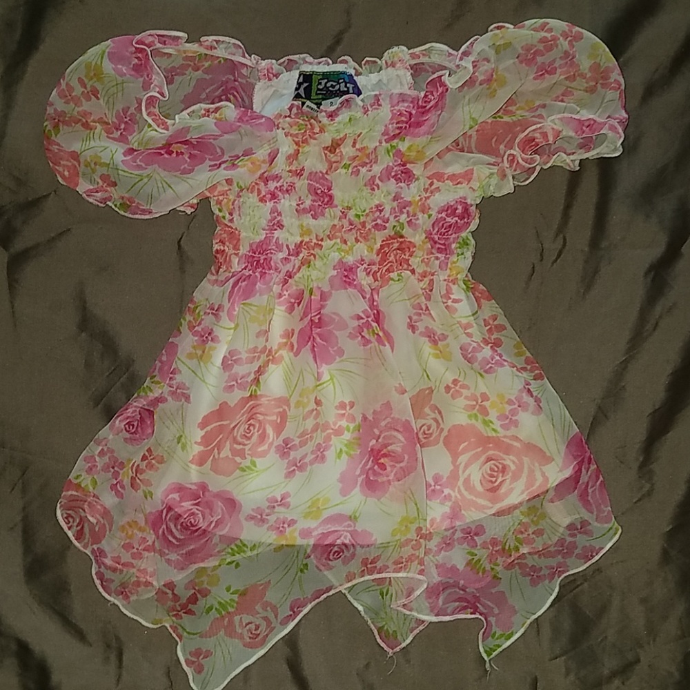 Lil girl flower design top